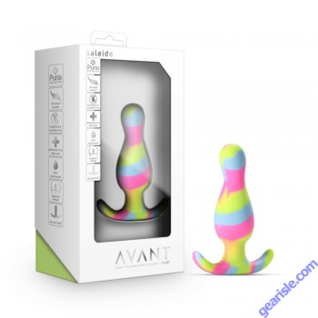 Anal Plug Blush Avant Kaleido Lime Silicone Stayput Design box