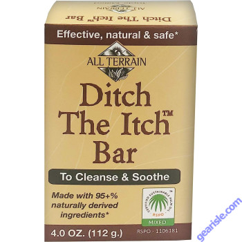 Ditch The Itch Bar Soap 4 Oz Natural Ingredients