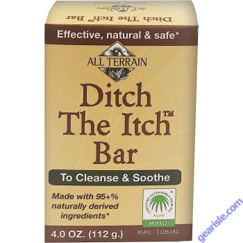 Ditch The Itch Bar Soap 4 Oz Natural Ingredients