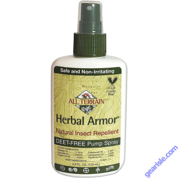 Herbal Armor Spray DEET Free 4oz Natural Insect Repellent