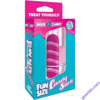 Rock Candy Fun Size Candy Stick Mini Bullet Vibrator Purple box