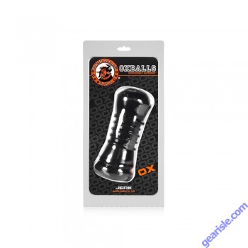 Oxballs Jerk Easy Grip Dumbbell Shape Masturbator Black box