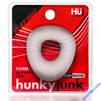 Oxballs Hünkyjunk Form Cockring Clear Ice Curved Silicone box