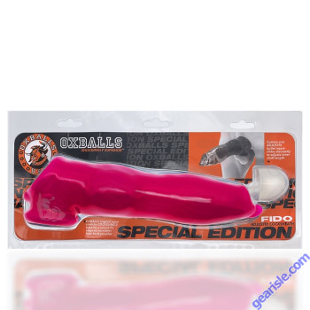 Cocksheath Fido Special Edition Oxballs Hot Pink Stretchy Flextpr box