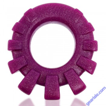Cock Lug Lugged Plum Silicone Cock Ring Rubbery Nubs Oxballs front