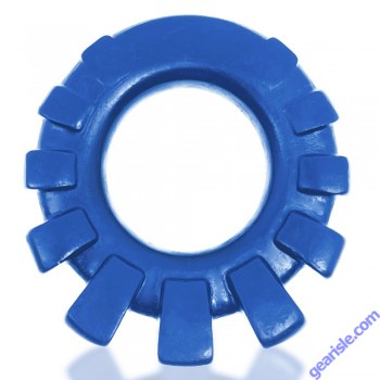 Cock Lug Lugged Silicone Cock Ring Marine Blue front