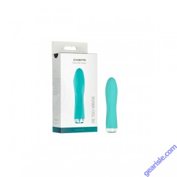 Iconic Charm Classic Travel Size Vibrator Aqua