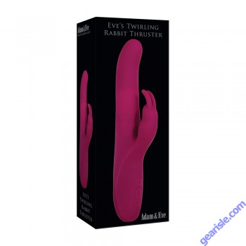 Adam & Eve's Twirling Rabbit Thruster Vibrator Rechargeable Waterproof box