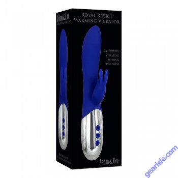 Adam & Eve Royal Rabbit Warming Rechargeable Vibrator box