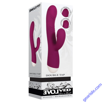 Evolved Novelties Double Tap Textured Head Silicone Vibrator box