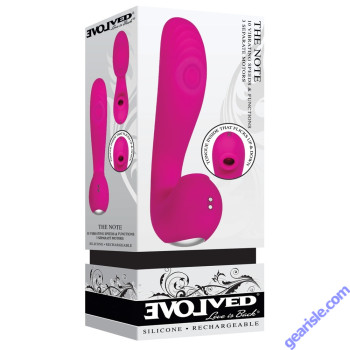 Evolved The Note Thumping Licking Rechargeable Silicone Vibrator box