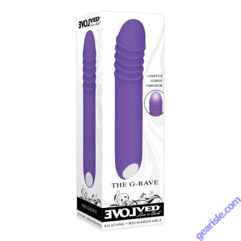Evolved The G Rave Silicone Rechargeable Waterproof Vibrator box