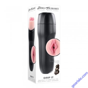 Zero Tolerance Grip It Life Like Vaginal Canister Stroker Light box