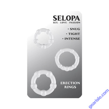Selopa Erection Rings Non Vibrating Waterproof