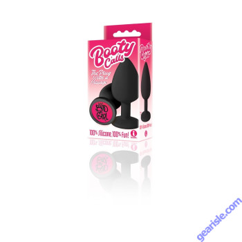 Icon Brands The 9's Booty Calls Silicone Butt Plug Black Bad Girl box