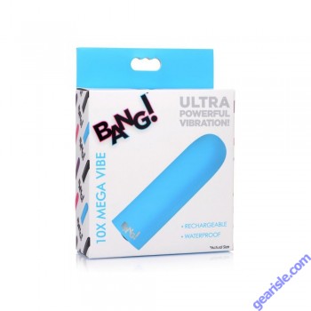 Bang! Blue 10X Mega Vibe Silicone box