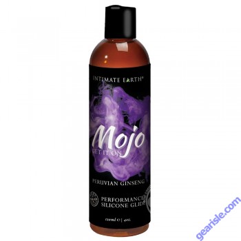 Intimate Earth Mojo Silicone Glide 4 oz. Peruvian Ginseng Performance 