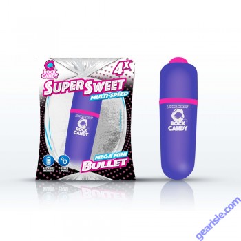 Super Sweet Bullet Vibrator Purple Rock Candy Water Resistant