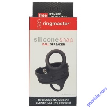 Ringmaster Silicone Snap Ball Spreader Adjustable Cock Ring