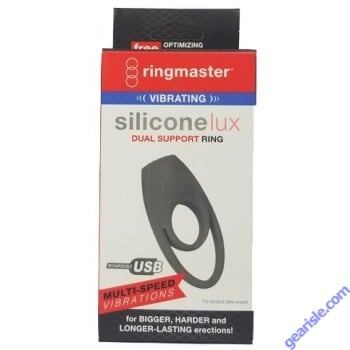 Ringmaster Silicone Lux Vibrating Dual Support Cock Ring
