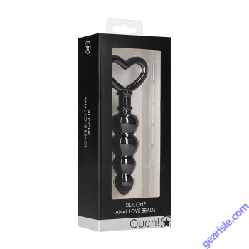 Shots Toys Ouch Anal Love Silicone Beads Black box