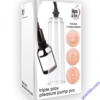 Adam & Eve Triple play pleasure Pump pro