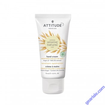 Attitude Oatmeal Hypoallergenic Vegan Hand Cream 2.5 Oz Argan Oil