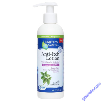 Anti Itch Lotion 8 Oz Shea Butter Almond Oil Earth's Care
