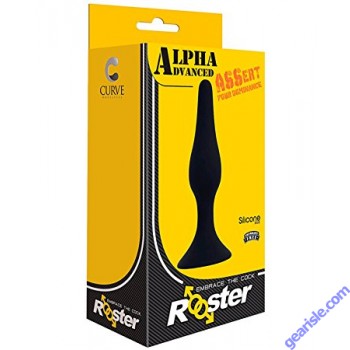 Rooster Alpha Advanced Silicone Butt Plug Black