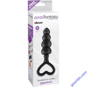 Anal Fantasy Beaded Luv Probe Silicone Dildo Pipedream