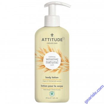 Attitude Oatmeal Hypoallergenic Vegan Argan Oil Body Lotion 16 Oz