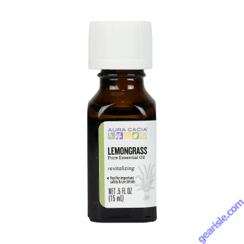 Aura Cacia Lemongrass Essential Oil bottle
