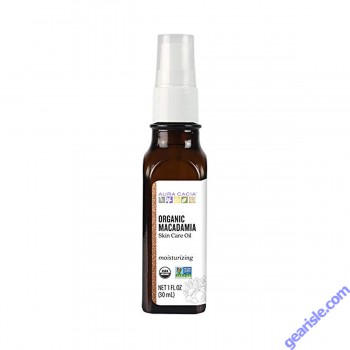 Aura Cacia Macadamia Oil 1 fl oz bottle
