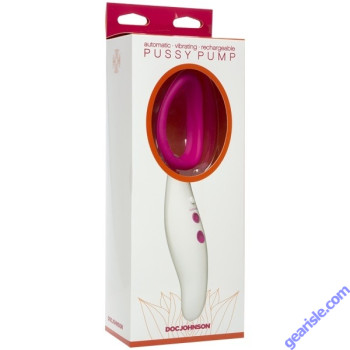 Automatic Pussy Pump Vibrating Pink-White