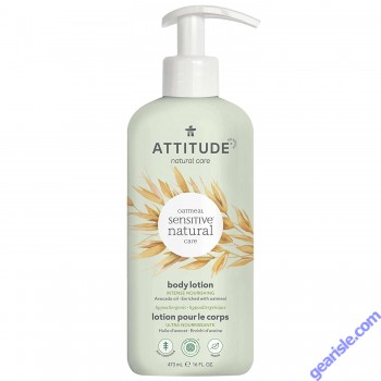 Attitude Oatmeal Hypoallergenic Vegan Body Lotion 16 Oz Avocado Oil