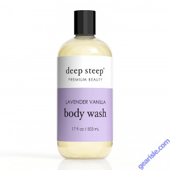 Premium Beauty Lavender Vanilla Vegan Body Wash 17 Oz Deep Steep