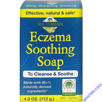 Natural Ingredients Eczema Soothing Soap Bar 4 Oz All Terrain box