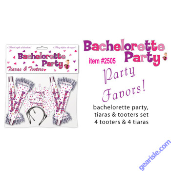 Bachelorette Party Tiaras and Tooters Supplies