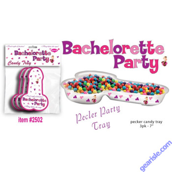 Bachelorette Pecker Candy Tray 3pk