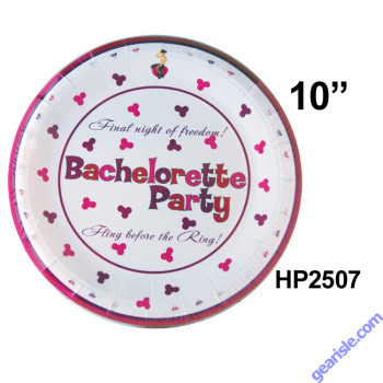 Bachelorette Party Plate 10 Piece