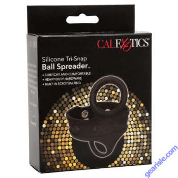 Ball Spreader Silicone Tri-Snap Scrotum Ring Cal Exotics