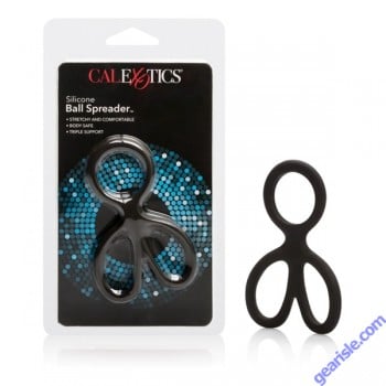 Silicone Ball Spreader Tripple Support Cock Ring Cal Exotics Novelties