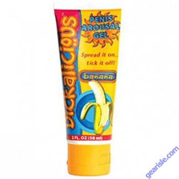 Dickalicious Penis Arousal Gel Banana 2 oz