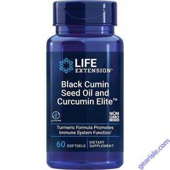 Life Extension Black Cumin Seed Oil Curcumin Elite front