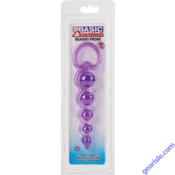 Basic Essentials Beaded Probe Purple Color Cal Exotic Novelties