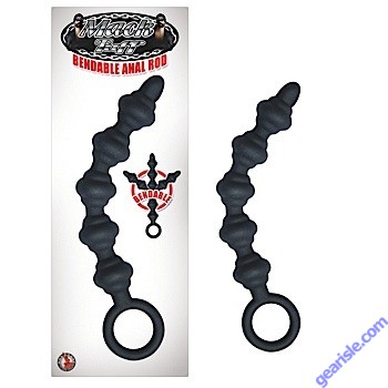 Bendable Anal Rod Black Mack Tuff