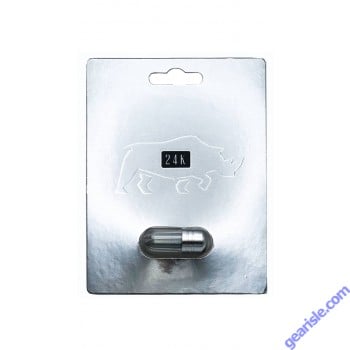 Platinum 10K Rhino Male Enhancement Silver Pill