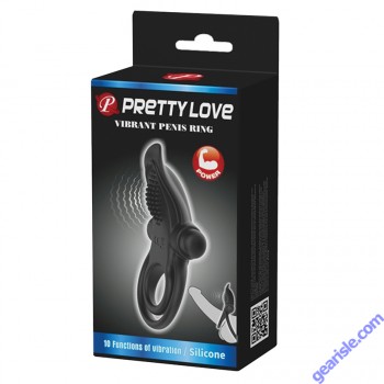 Pretty Love Vibrant Penis Ring 10 Functions Silicone box
