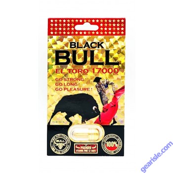 Black Bull El Toro 17000 Premier Male Enhancer Gold Pill For 12 Days