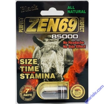 All Natural Perfect Zen69 Black 85000 Male Enhancement Capsule